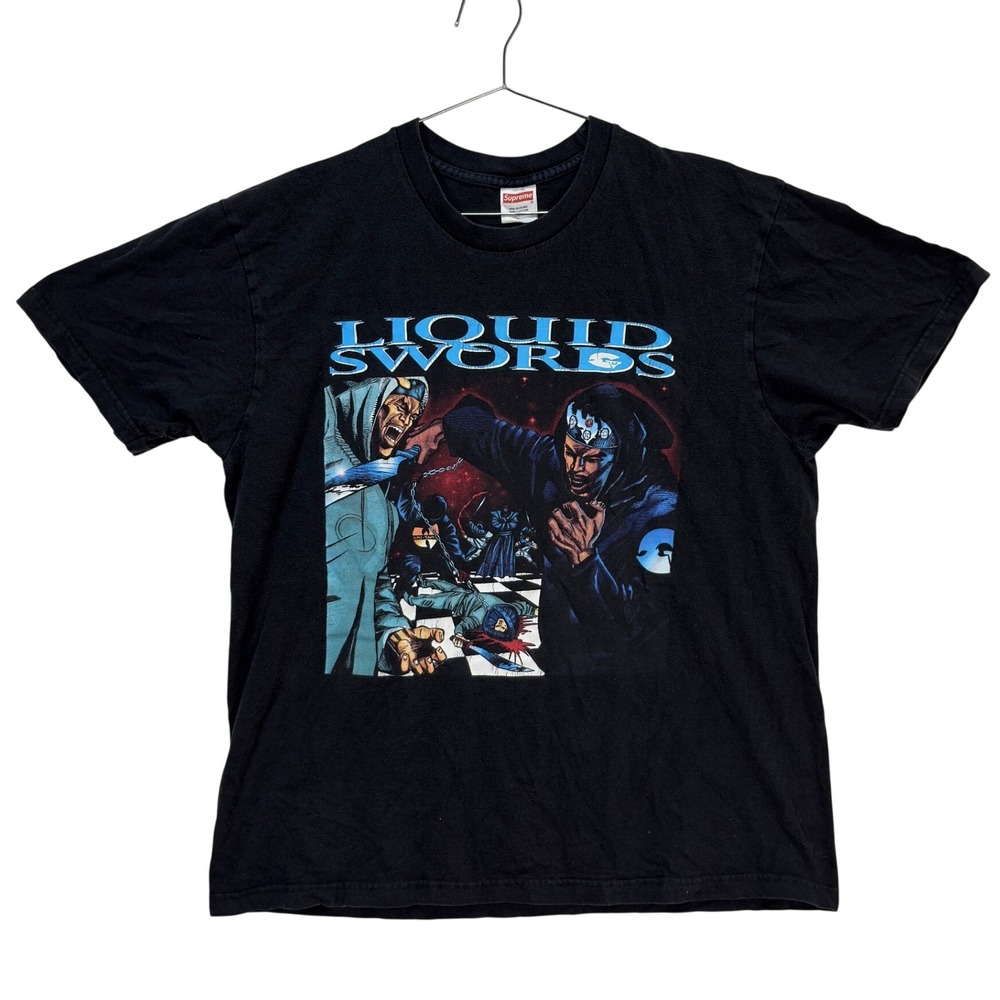 Liquid Swords Supreme Authentic Vintage Mens GZA Tee Large Black Streetwear Rap